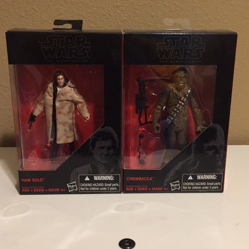 Star Wars the black series Han Solo and chewy